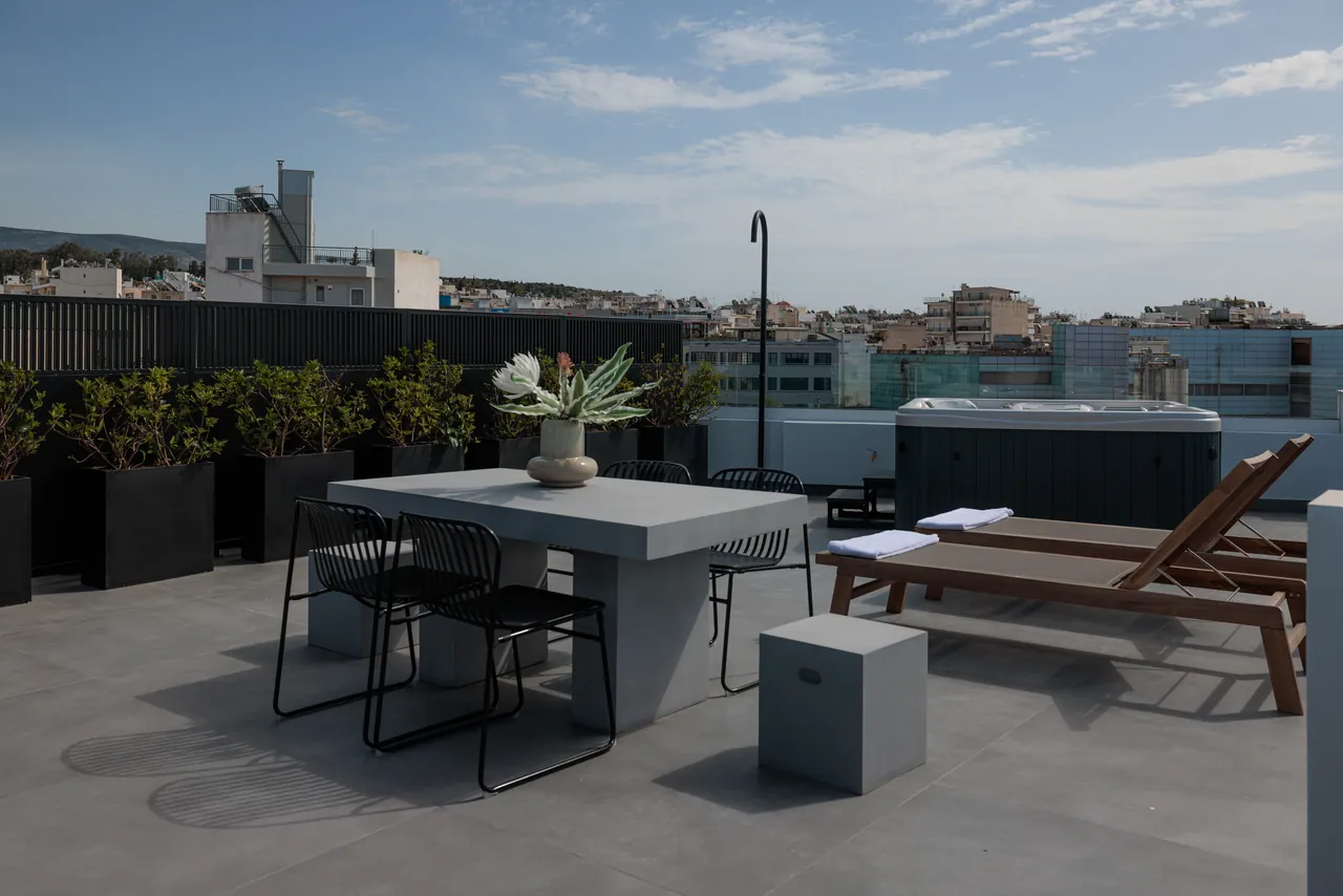 Rooftop lounge